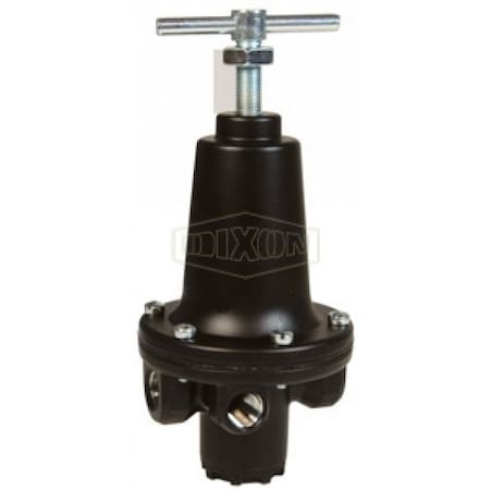 Dixon Watts by Relieving Standard Regulator, 1/2 in NPT, 150 SCFM Flow Rate, 2 to 125 psig Pressure R119-04C